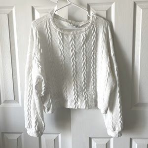 Carly Jean Los Angeles kitted cropped sweater